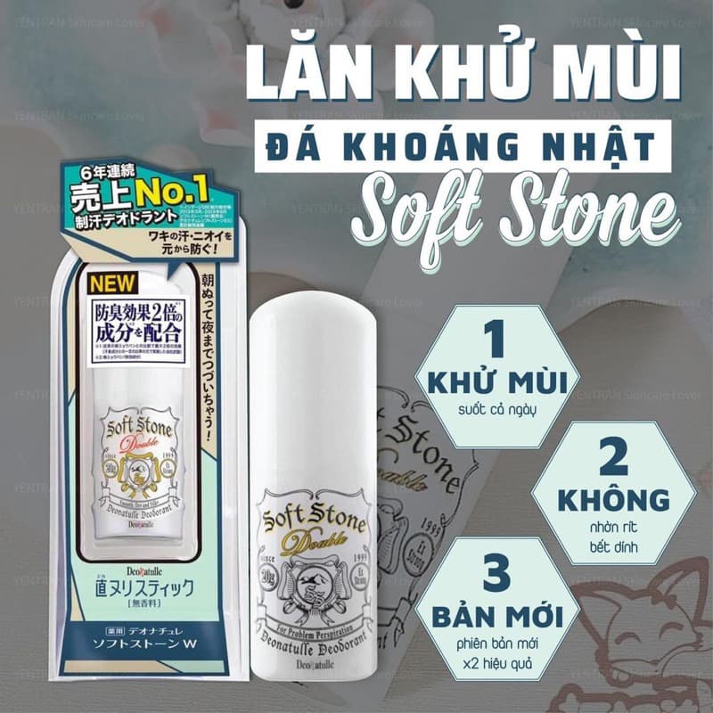 Lăn Khử Mùi Đá Khoáng Nhật - Hình 1