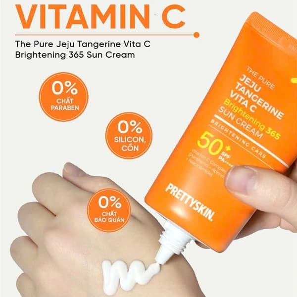 Pretty Skin - Kem chống nắng Vita C - Hình 1