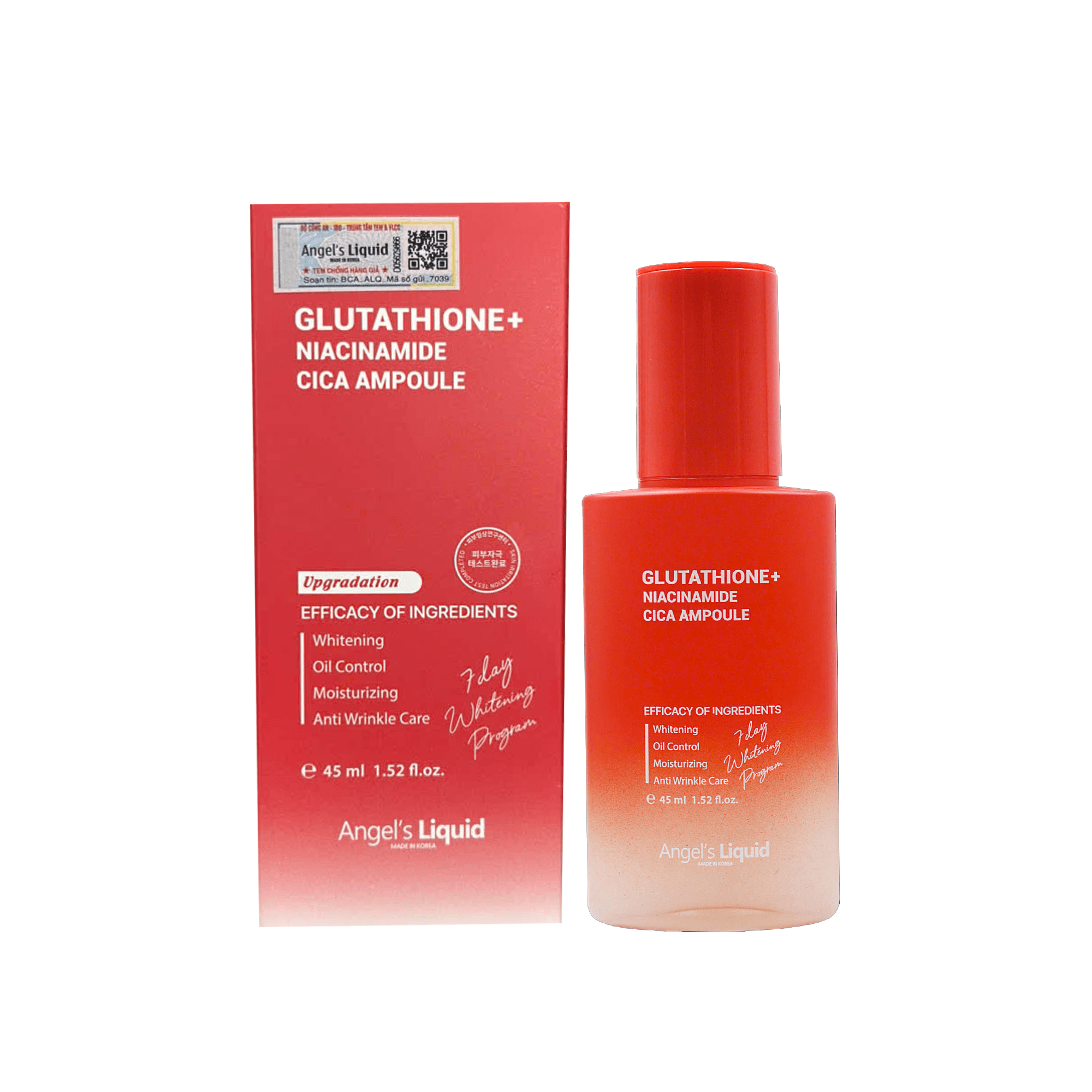 Tinh chất 7day Niacinamide CICA màu đỏ