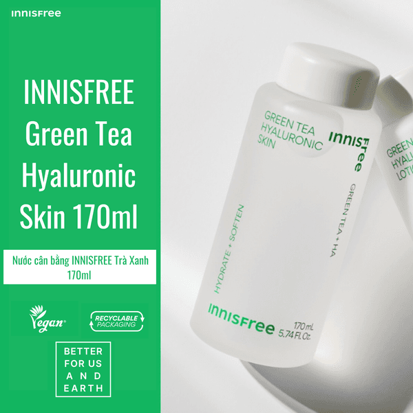 Nước hoa hồng Innisfree - GREEN TEA (170ml)