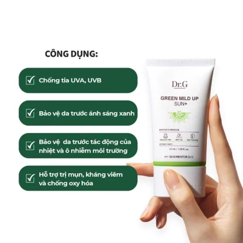 Kem chống nắng Dr.G - Màu XANH 50ml