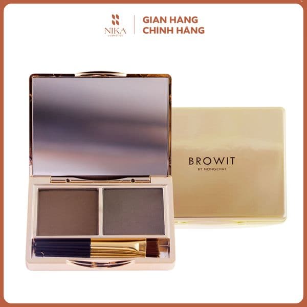 Bột tán chân mày NONGCHAT BROWIT 2 MÀU - DARK BROWN