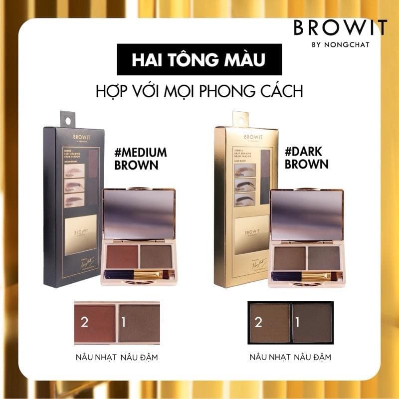 Bột tán chân mày NONGCHAT BROWIT 4 MÀU - Hình 1