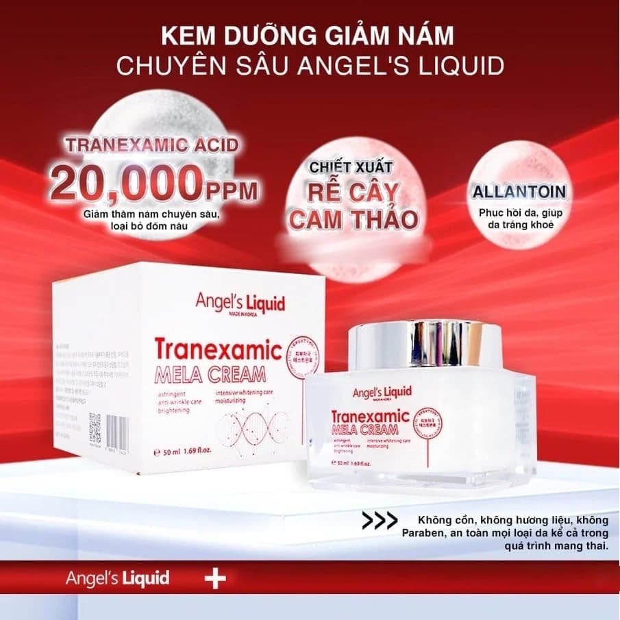 Angel's Liquid - Kem Dưỡng Mờ Nám Chuyên Sâu Tranexamic Mela (MÀU TRẮNG)