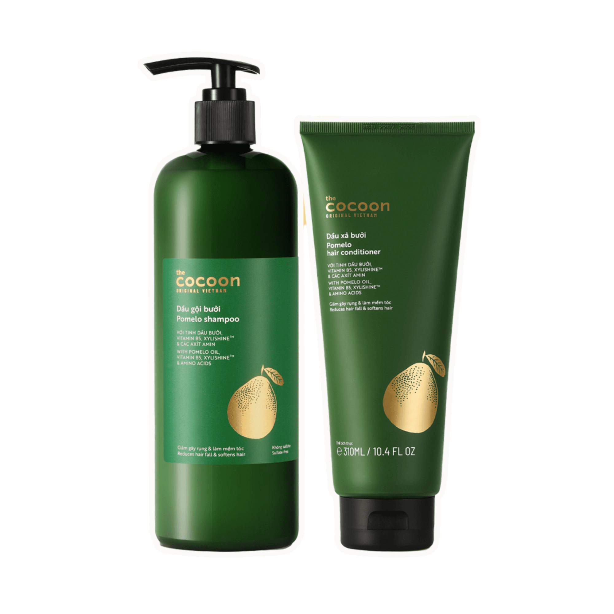 Cặp dầu gội - xả bưởi Cocoon (gội 500ml + xả 310ml)