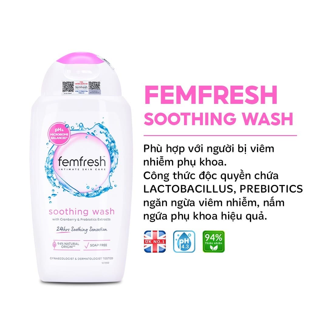 Dung dịch vệ sinh Femfresh 250ml - Màu HỒNG