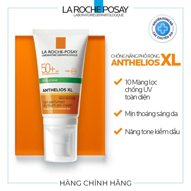 Kem chống nắng La Rocher 50+ TUÝP - da dầu XANH LÁ (bản XL nâng tone)