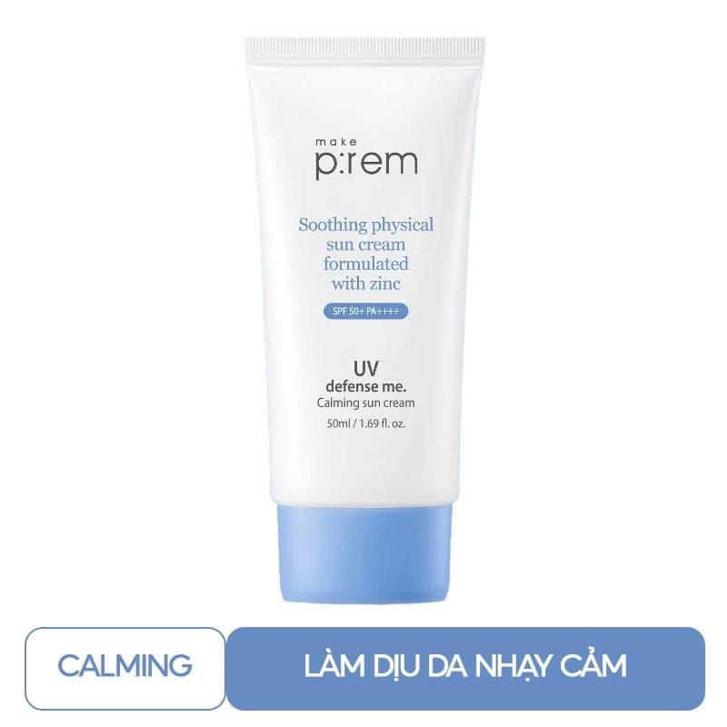Kem chống nắng Make Prem Calming - XANH DƯƠNG ĐẬM