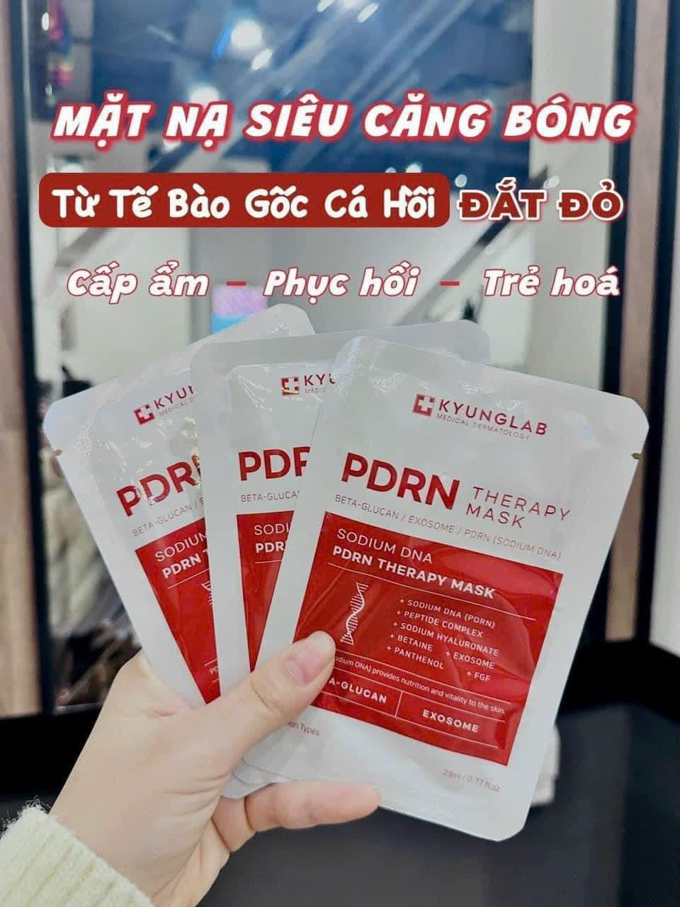 Kyung lab - MẶT NẠ MÀU ĐỎ PDRN 10 MIẾNG