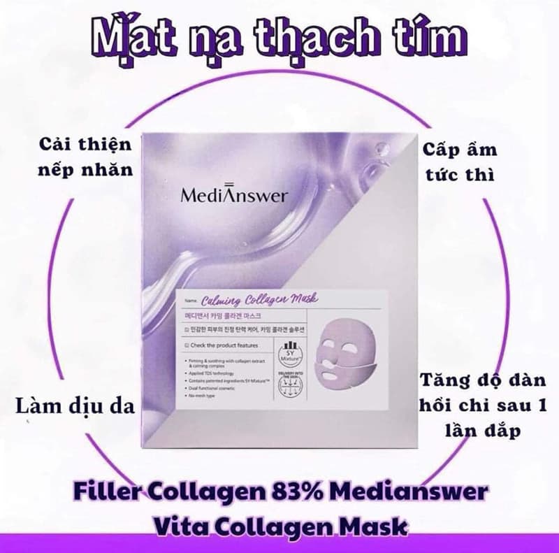 Mặt Nạ Thạch MediAnswer - MÀU TÍM