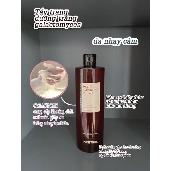 Pretty Skin - Nước Tẩy Trang DEEP 500ml (Màu Nâu)