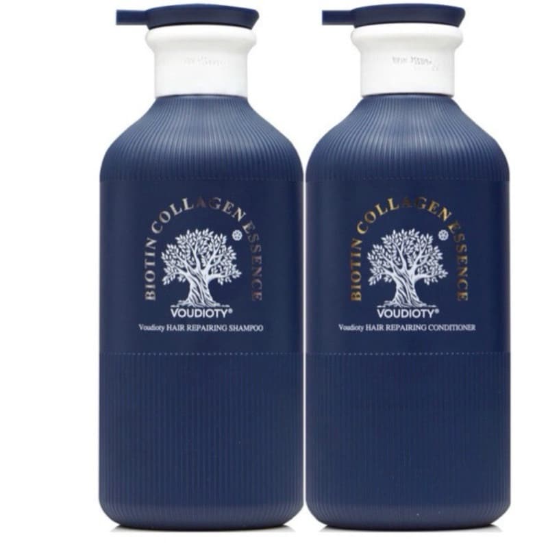 VOUDIOTY Biotin - Cặp gội xả ESSENCE 500ml mẫu mới ( XANH THAN )