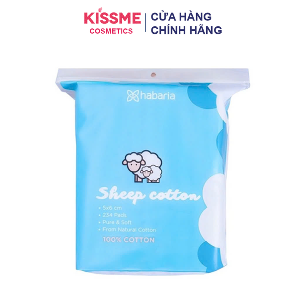 Bông tẩy trang Habaria - 234 miếng - Hình 1