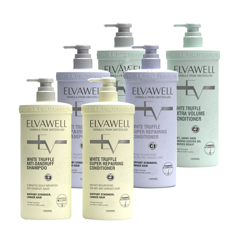 Cặp Dầu Gội Xả ELVAWELL TO 1000ml - Hình 1