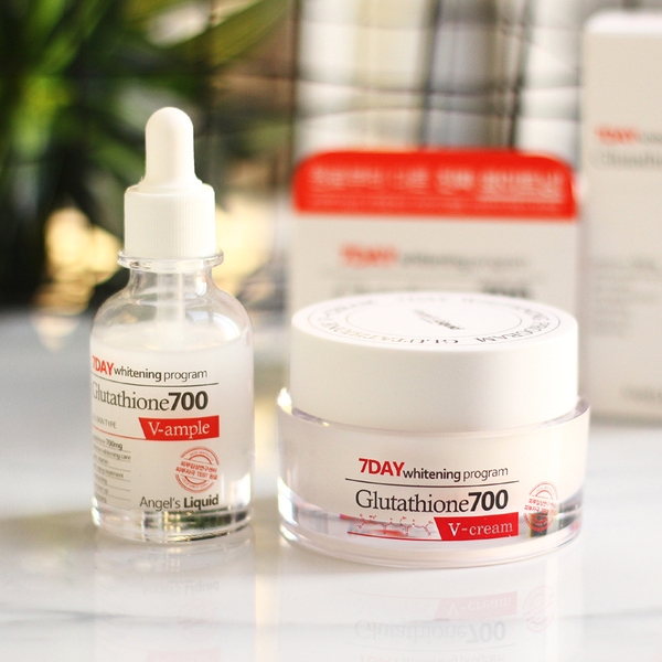 Huyết thanh trắng da 7day Whitening Program Glutathione 700 V-ample - Hình 1