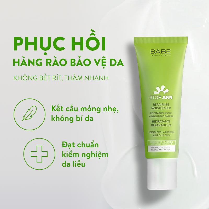 Kem dưỡng Laboratorios Babe - Repairing Moisturiser (Hộp Xanh) - Hình 1