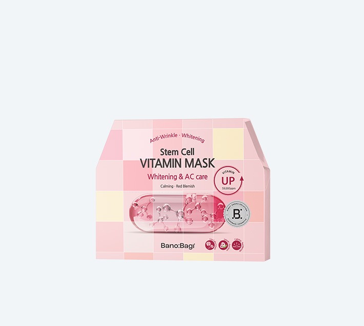 Mặt nạ Banobagi Stem Cell Vitamin Mask Whitening And AC Care - Hình 1