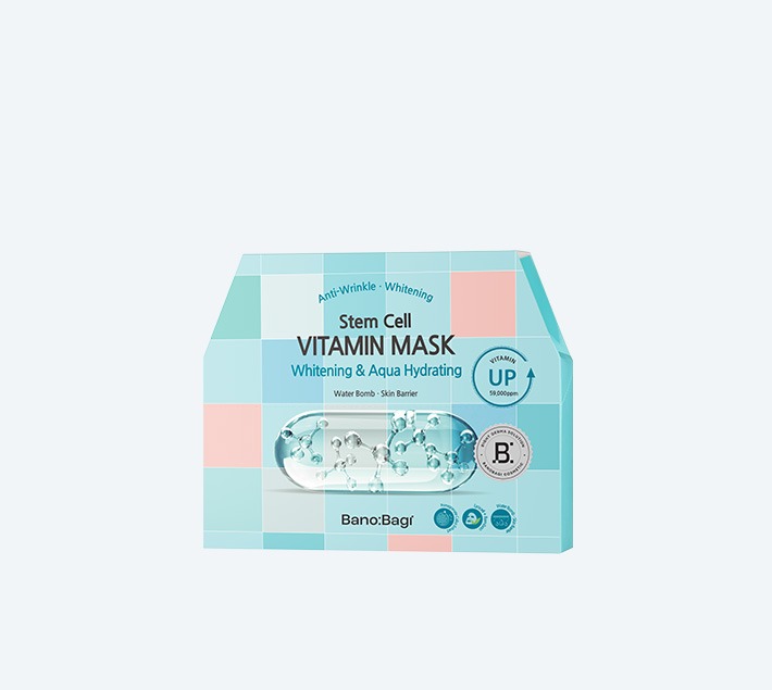 Mặt nạ Banobagi Stem Cell Vitamin Mask Whitening And Aqua Hydrating - Hình 1