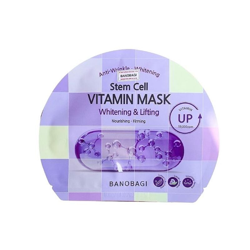 Mặt nạ Banobagi Stem Cell Vitamin Mask Whitening And Lifting - Hình 1