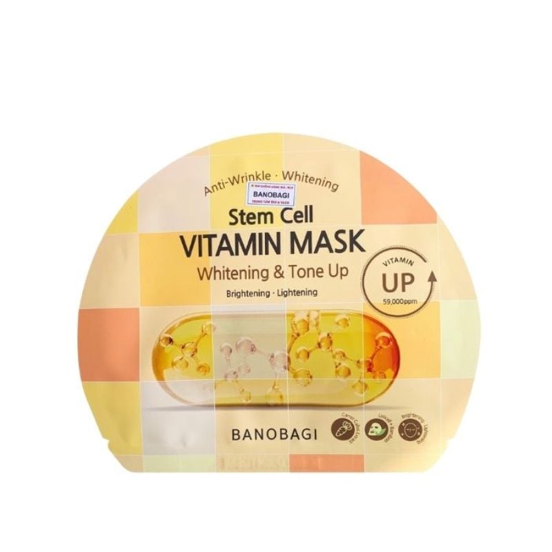 Mặt nạ Banobagi Stem Cell Vitamin Mask Whitening And Tone Up - Hình 1