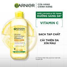 Nước tẩy trang Garnier Vitamin C - NẮP VÀNG - Hình 1