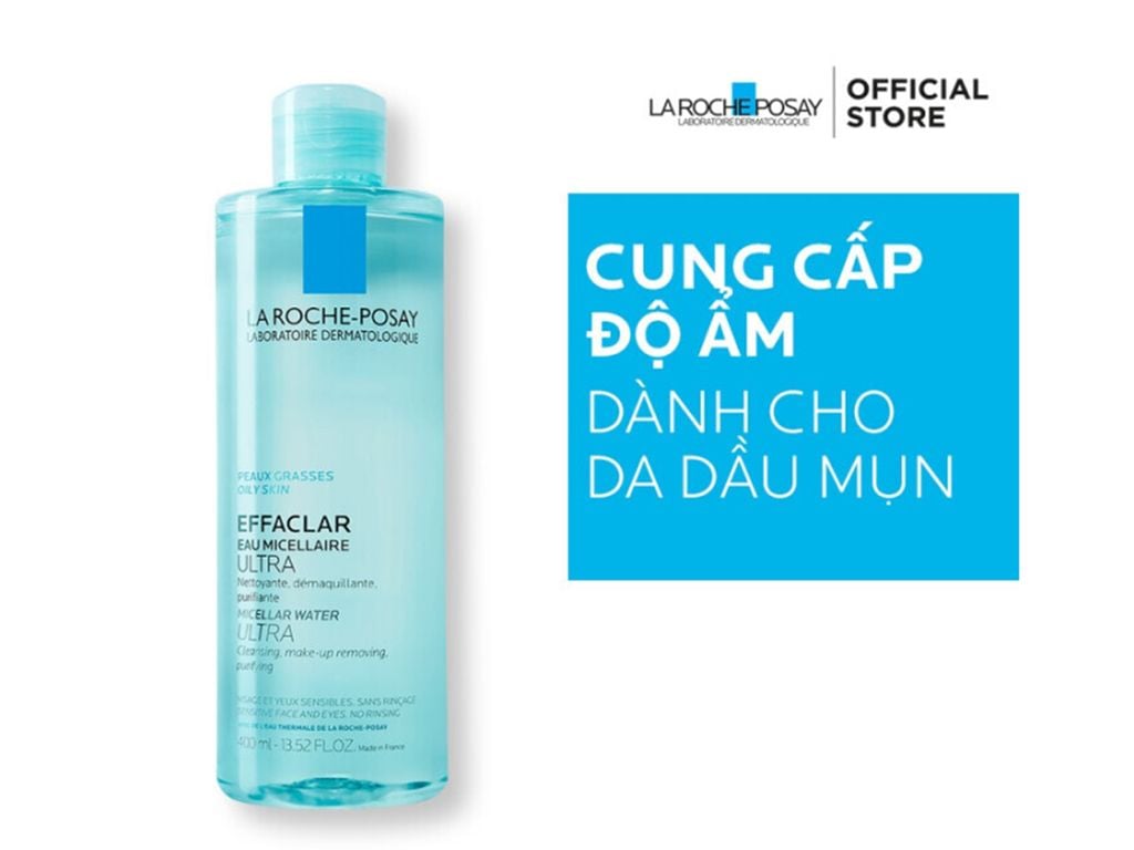Nước tẩy trang La Rocher - DA DẦU MỤN (Xanh) - Hình 1
