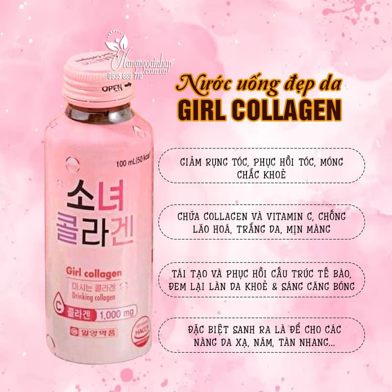 NƯỚC UỐNG GIRL COLLAGEN HÀN QUỐC - Hình 1