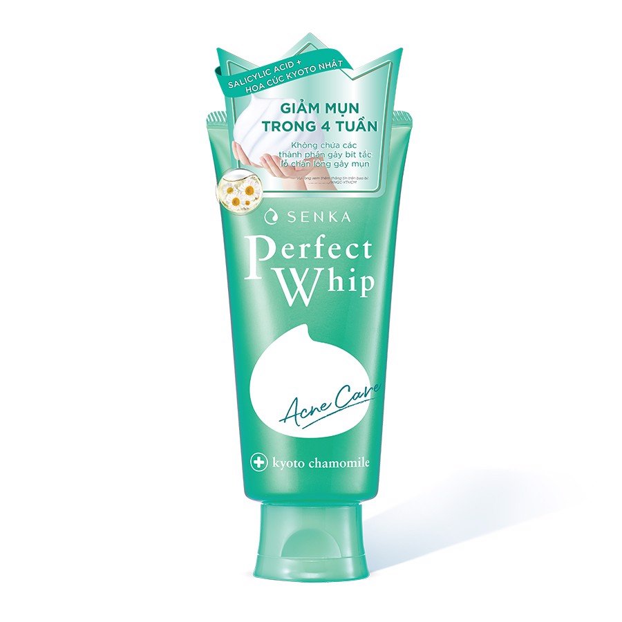 Sữa rửa mặt Perfect Whip nhật - XANH LÁ (giảm mụn) - Hình 1