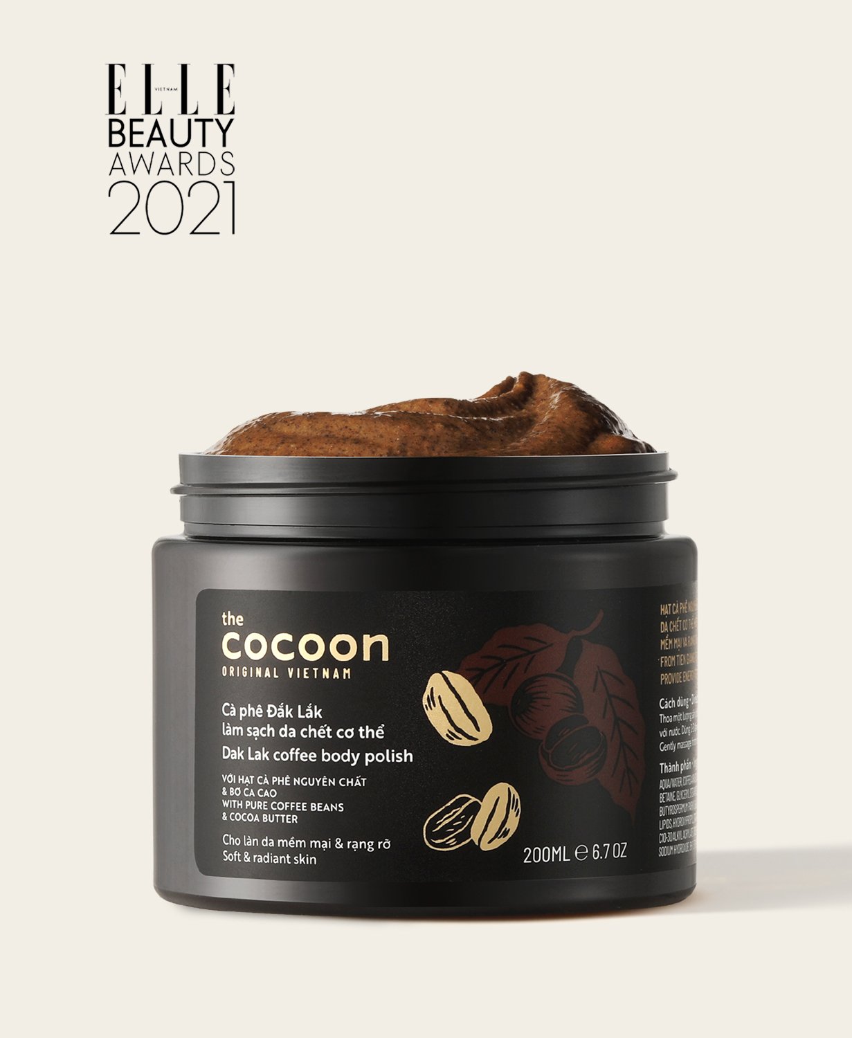 Tẩy Da Chết Cocoon Dak Lak Coffee Body - Hình 1